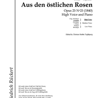 Aus den östlichen Rosen Op.25 No.25