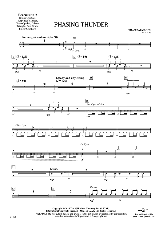 Phasing Thunder - Percussion 2