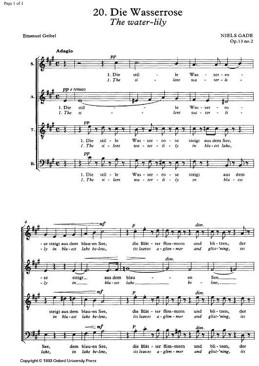 Die Wasserrose Op.13 No. 2