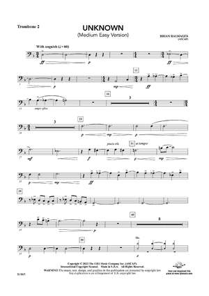 Unknown (Medium Easy Version) - Trombone 2