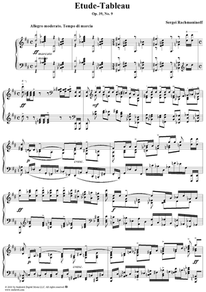 Etude-Tableau in D Major, Op. 39, No. 9