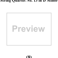 String Quartet No. 13 in D Minor, K173 - Viola