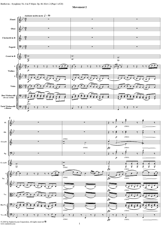 Symphony No. 6, Movement 2 - Full Score