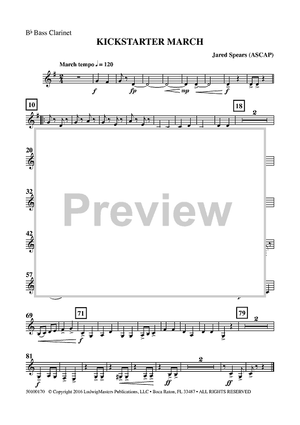 Kickstarter March - Bb Bass Clarinet