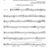 Two Madrigals, Vol. 7 - from Morley's "First Book of Madrigals to 4 Voices" (1594) - Trumpet 2 in Bb