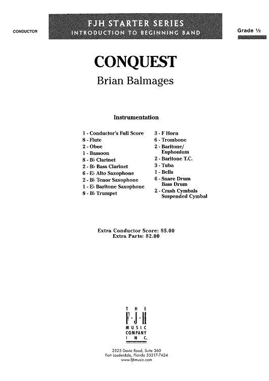 Conquest - Score Cover