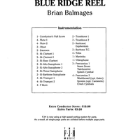 Blue Ridge Reel - Score Cover