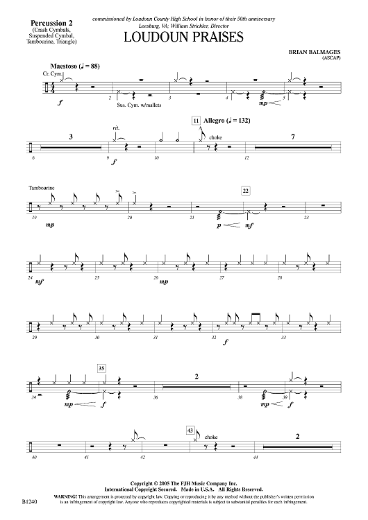 Loudoun Praises - Percussion 2