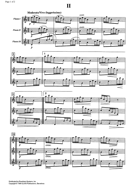 Miniatura No. 2 - Score