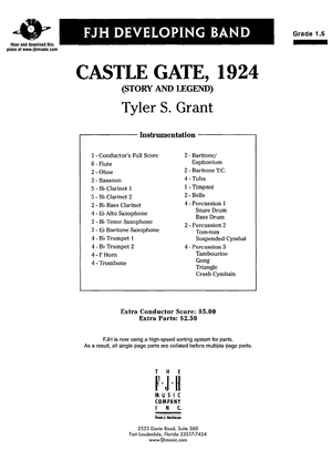 Castle Gate, 1924 (Story & Legend) - Score Cover