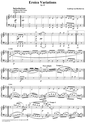 Fifteen Variations in E-flat Major ("Eroica Variations"), Op. 35