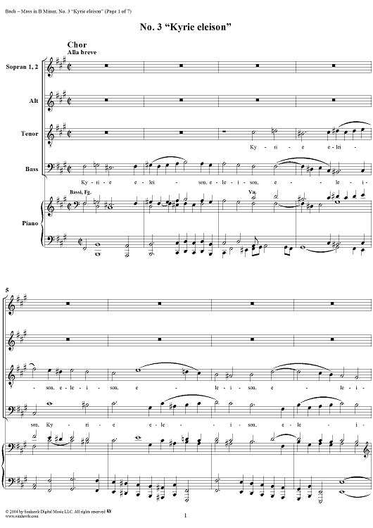 Mass in B Minor, BWV232, No. 3: "Kyrie eleison"