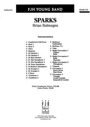 Sparks - Score Cover