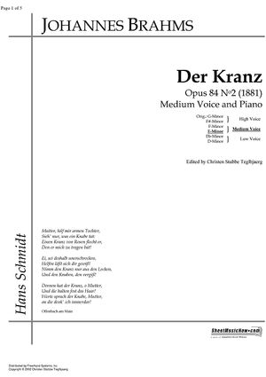 Der Kranz Op.84 No. 2