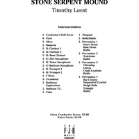 Stone Serpent Mound - Score Cover