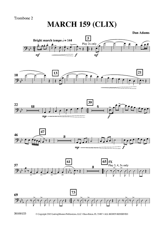 March 159 (CLIX) - Trombone 2