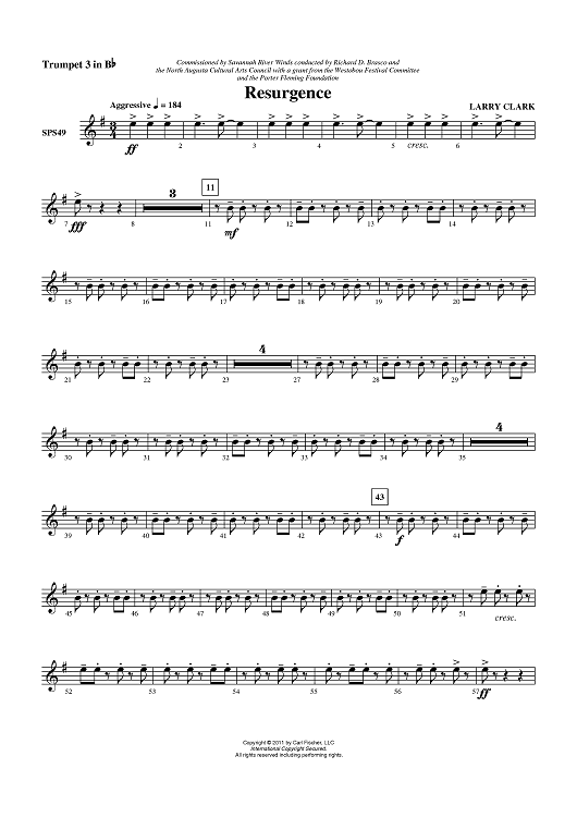 Resurgence - Trumpet 3 in Bb