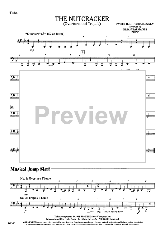 The Nutcracker (Overture and Trepak) - Tuba