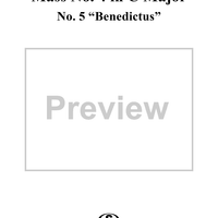 Mass No. 4 in C Major, Op. 48, D452: No. 5, Benedictus
