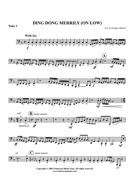 Ding Dong Merrily (on Low) - Tuba 1