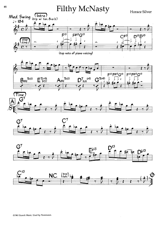 Filthy McNasty - Eb Instruments