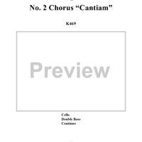 "Cantiam", No. 2 from "Davidde Penitente", K469 - Full Score