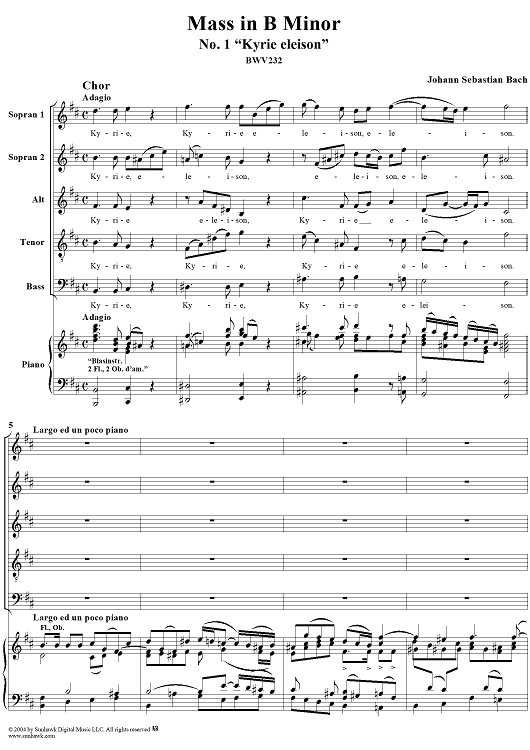 Месса си минор, BWV232, № 1: «Месса си минор, BWV232, № 1: «  