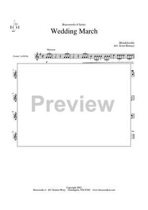 Wedding March - Cornet 1/Trumpet 1