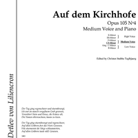 Auf dem Kirchhofe Op.105 No. 4