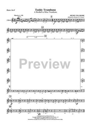 Teddy Trombone - A Brother to Miss Trombone - Horn 1 in F