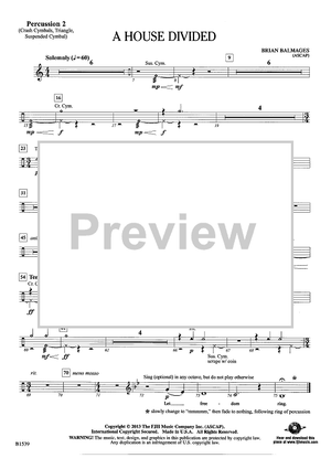 A House Divided - Percussion 2