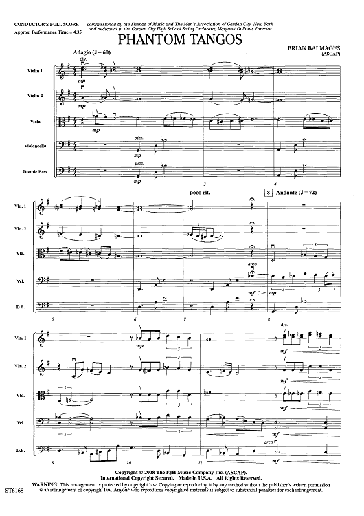 Phantom Tangos - Score
