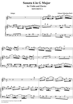 Violin Sonata No. 6, Movement 4 - Piano Score