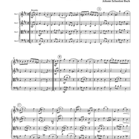 Bourrée - from Suite #3 in D Major - Score