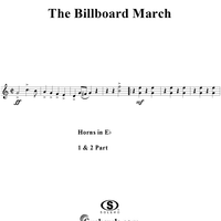 The Billboard March - E-flat Horns 1 & 2