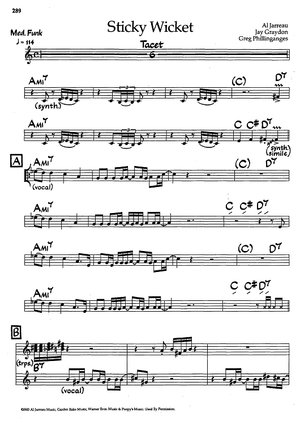 Sticky Wicket - Eb Instruments