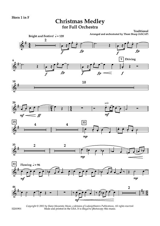 Christmas Medley - Horn 1 in F