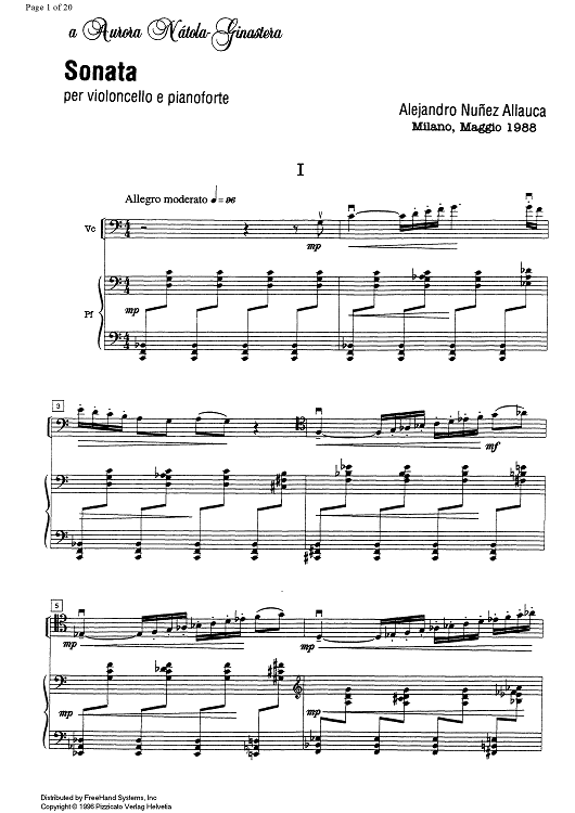 Sonata - Score