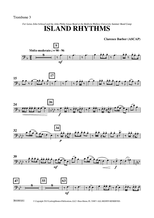 Island Rhythms - Trombone 3