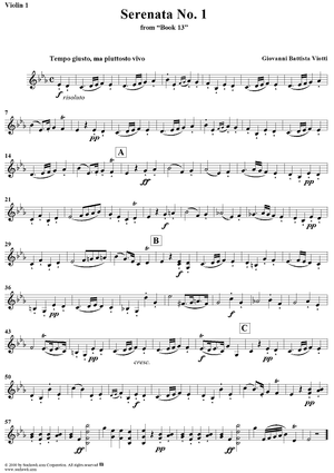 Serenata No. 1 in E-flat Major - Violin 1