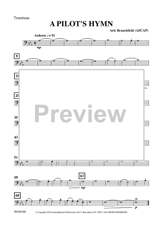 A Pilot's Hymn - Trombone
