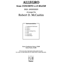 Allegro from Concerto in D Major - Score