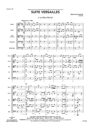 Suite Versailles - Score