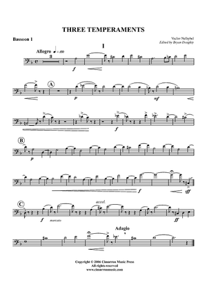 Three Temperaments - Bassoon 1