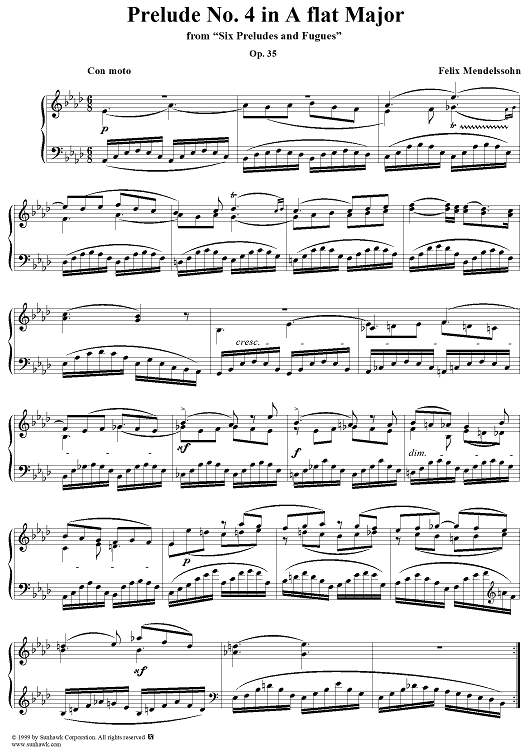 Prelude no. 4 in A-flat major