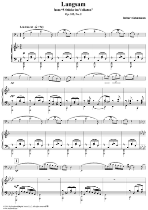 Five Pieces, Op. 102, II. - Piano