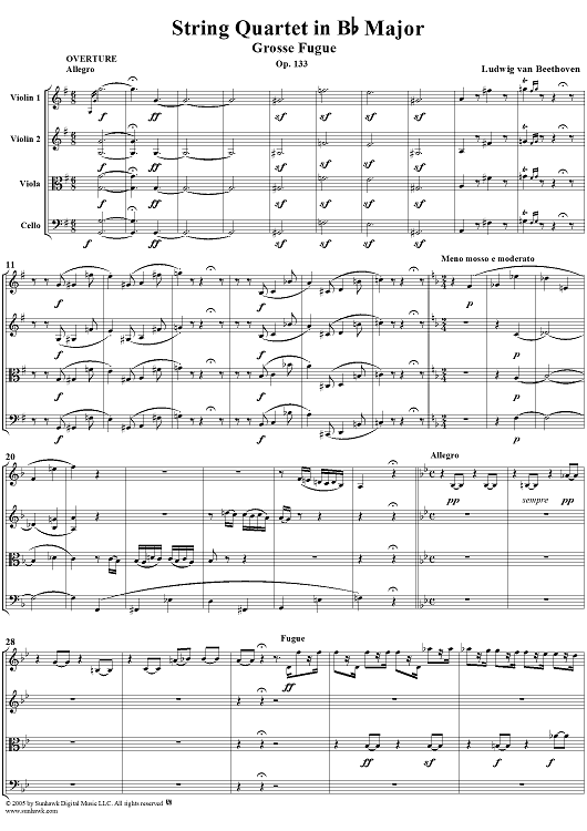 Op. 133 - Score