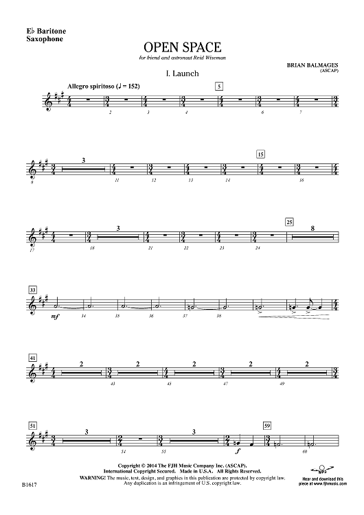 Open Space - Eb Baritone Sax