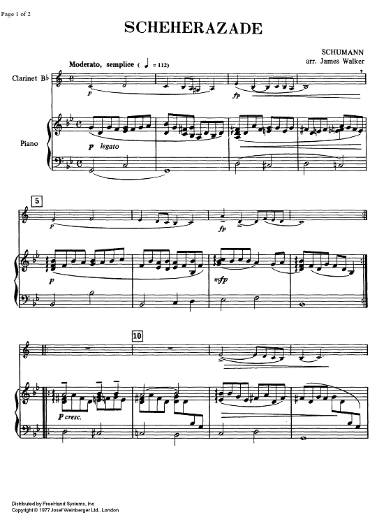 Elementary 1/5 - Scheherazade - Score