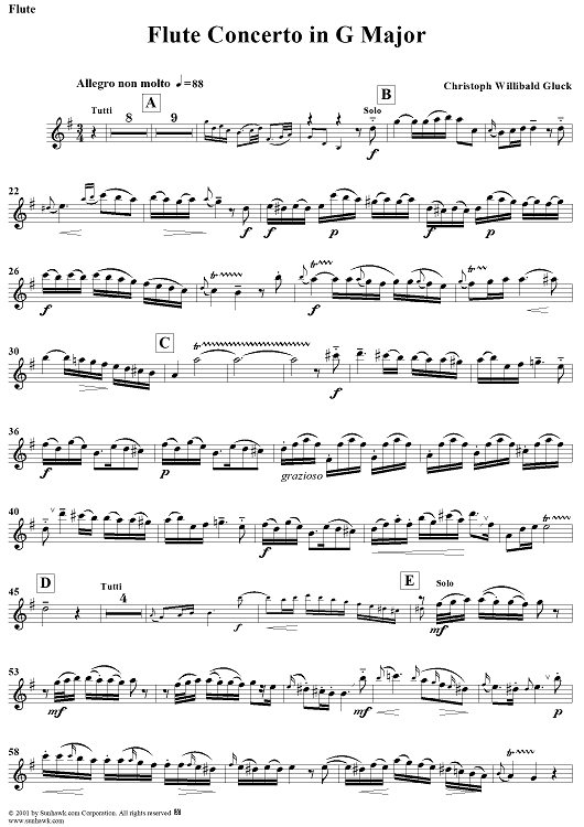 Flute Concerto in G Major - Flute